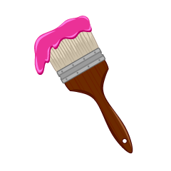 Pink Paintbrush