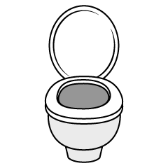 Toilet Bowl from Front