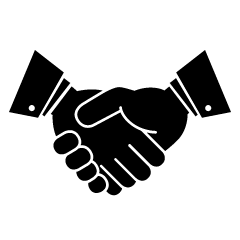Business Handshake Silhouette