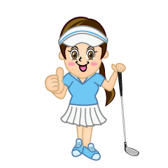 Woman Golfer Thumbs Up