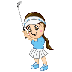 Swing Woman Golfer