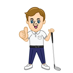 Male Golfer Thumbs Up