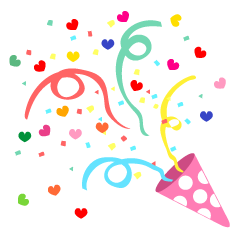 Celebrate with Colorful Hearts