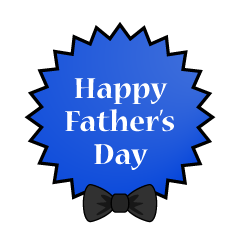 Father's Day Label with Tie