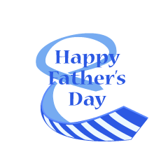 Corbata Azul del Día del Padre