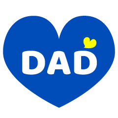 Corazón Papá Azul
