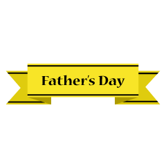 Father's Day Simple Yellow Ribbon