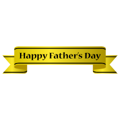 Happy Father's Day Long Soft Yellow Ribbon