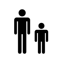 Father and Son Pictogram