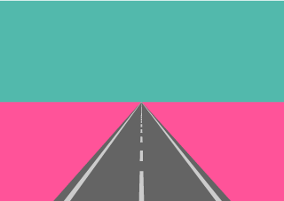Pink and Green Horizon's Straightway