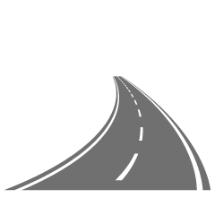 Left-curved Roadway