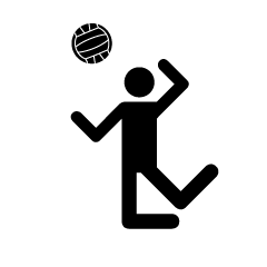 Volleyball Spike Pictogram