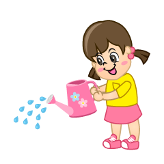 Girl Watering