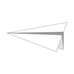 Paper Airplane from Side