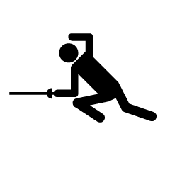Fencing Player Pictogram