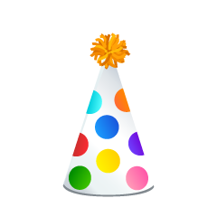 Colorful Dots Party Hat