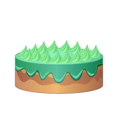 Green Cake Side