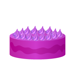  Purple Cake Side