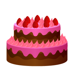 Pink 2 Tier Cake