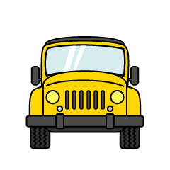 Yellow Jeep Front
