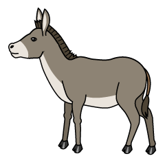Taupe Donkey Side