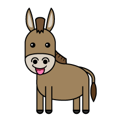 Cute Smiling Donkey