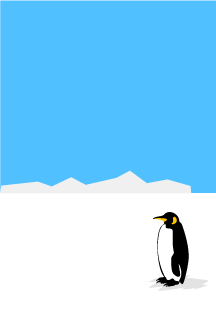 Antarctic penguin graphics card