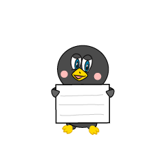 Penguin with a Board