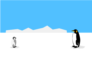 Penguin parent and child Graphics