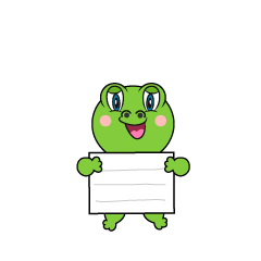 Frog with a Board