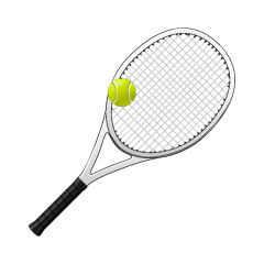 Raqueta de tenis y pelota