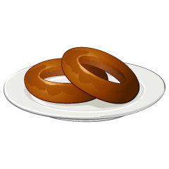 Donut on Plate