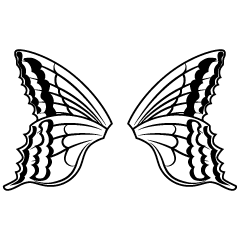 Alas de mariposa