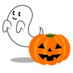 Ghost and Pumpkin