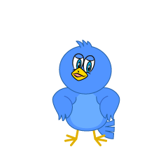 Confidently Blue Bird