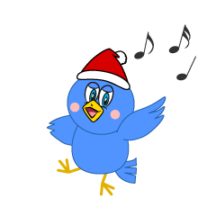 Santa Blue Bird