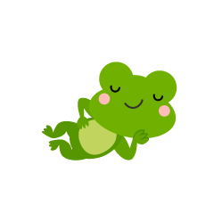 Cute Frog Sleeping