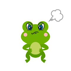 Cute Frog Angry