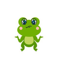 Cute Frog Troubled