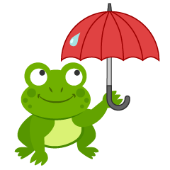 Frog with Umbrella