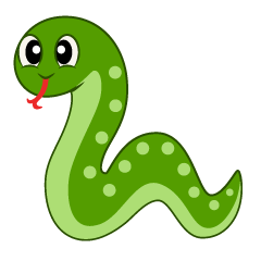 Polka Dot Green Snake Squiggly