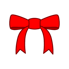 Simple Red Bow