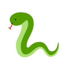 Cute Green Snake