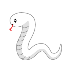 Cute White Snake