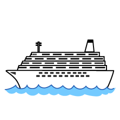 Simple Large Cruise Ship
