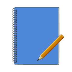 Cuaderno y lápiz