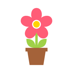 Cute Pink Potted Flower