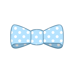 Light Blue Bowtie with dots