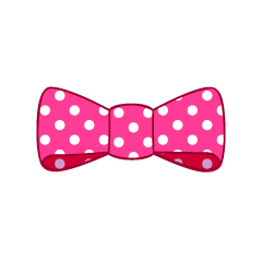Pink Bowtie with dots