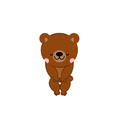 Lindo oso para inclinarse